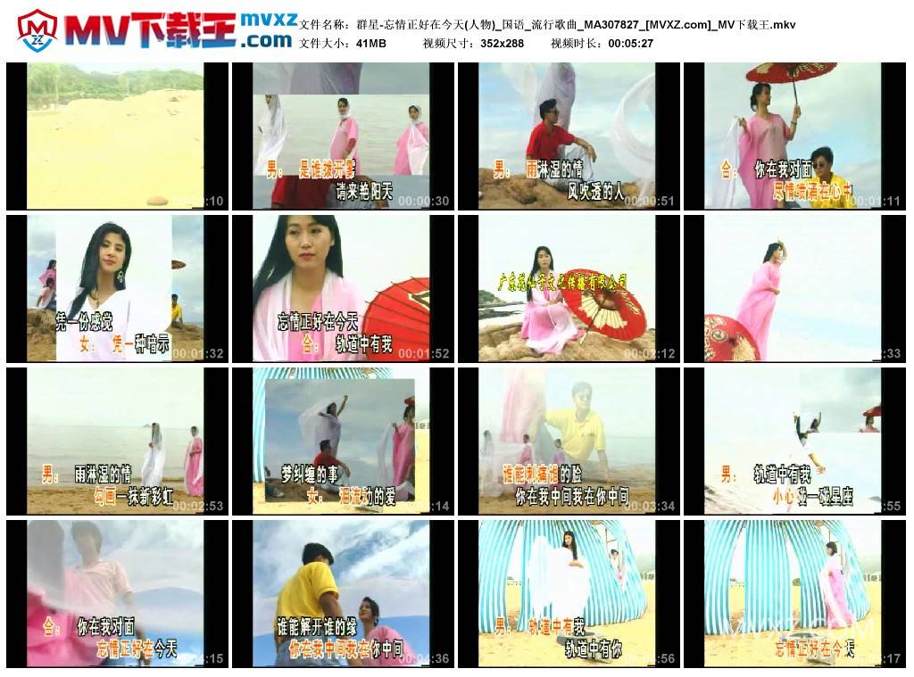 群星-忘情正好在今天(人物)_国语_流行歌曲_MA307827